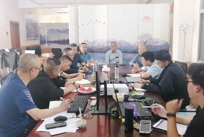 公司副總經理茍仕聰、鄒世界一行赴向家壩灌區北總一期二步工程項目調研指導工作