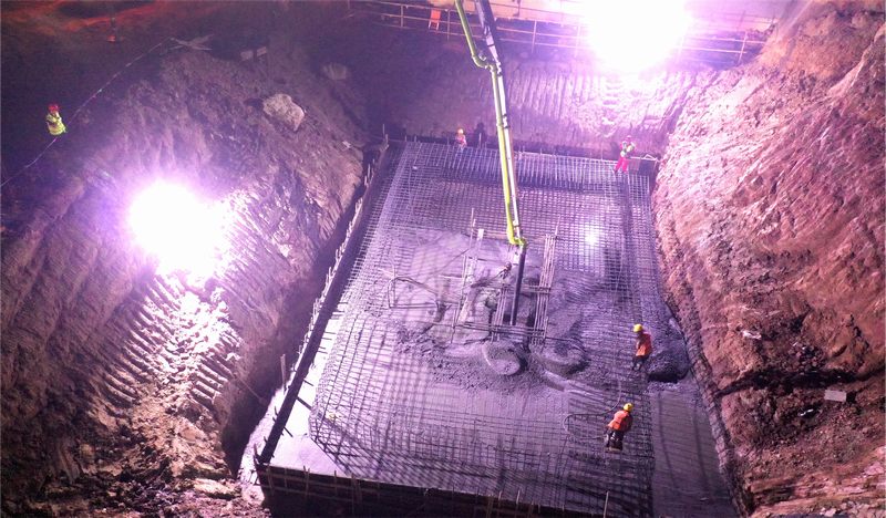 亭子口灌區(qū)一期工程項目I標段觀音寺渡槽 板基首倉混凝土成功澆筑