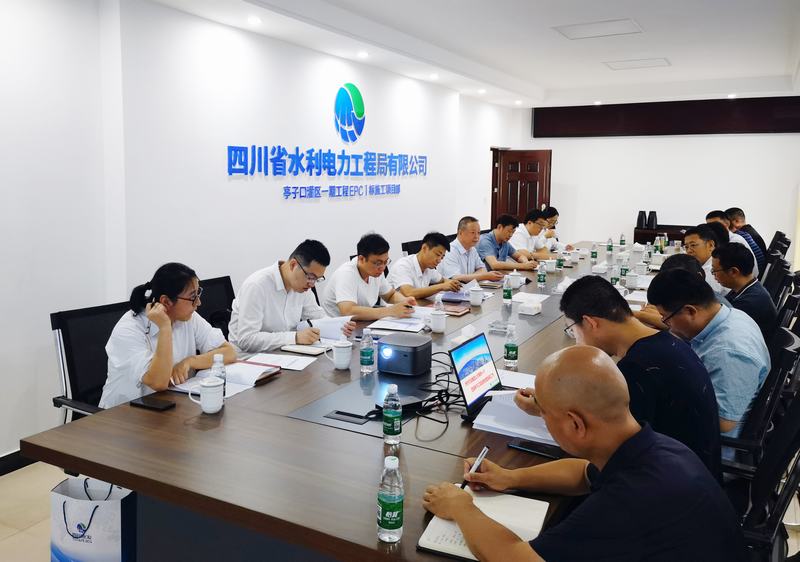 集團總工程師黃永沾一行蒞臨亭子口一期EPC第Ⅰ標工程調研檢查工作