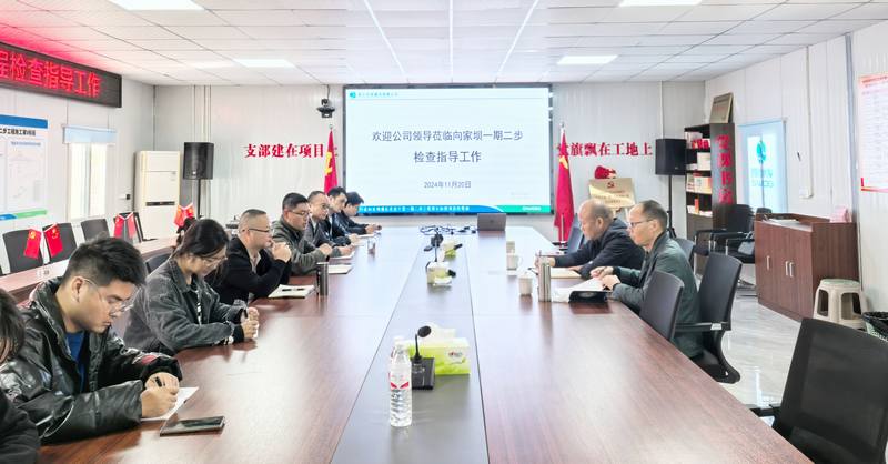 項目建設加壓快跑 汪輝德、鄒世界赴二分公司承建項目督導工作