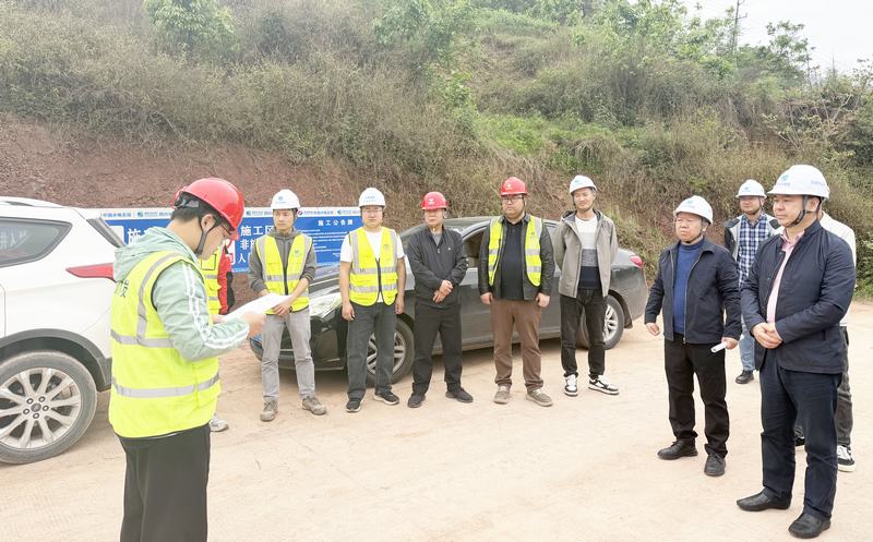 宜賓市水利局到向家壩灌區北總干渠一期二步工程施工第Ⅳ標段項目調研指導